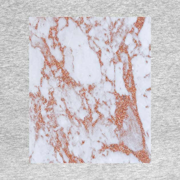 Intense rose gold marble by peggieprints